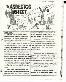 The Asbestos Sheet 22 Aug. 1958