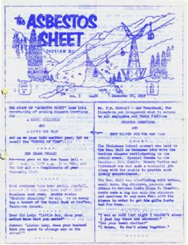 The Asbestos Sheet Dec. 1959