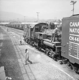 Shay locomotive #115 at the Pacific Coast Bulk Terminals