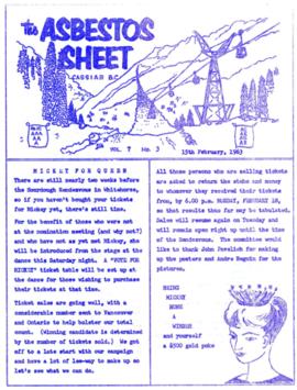 The Asbestos Sheet Feb. 1963
