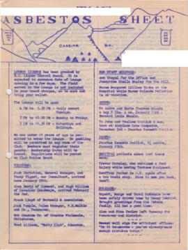 The Asbestos Sheet Feb. 1958