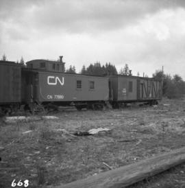 C.N.R. line at Deerholme Junction on Vancouver Island