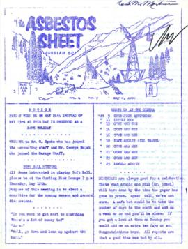 The Asbestos Sheet May 1960