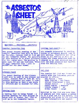 The Asbestos Sheet Jan. 1964