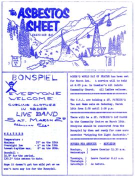 The Asbestos Sheet Feb. 1963