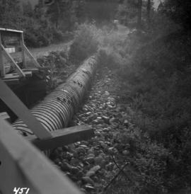 Wooden pipeline carrying water near Ashnola