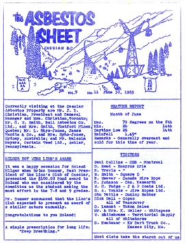 The Asbestos Sheet June 1965