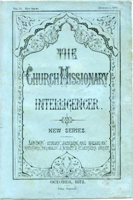 "The Church Missionary Intelligencer : New Series"