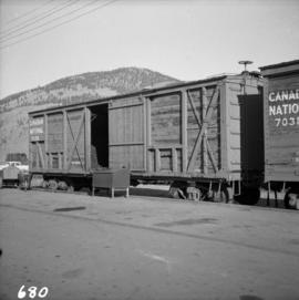 C.N.R. boxcar at Kamloops Junction