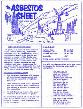The Asbestos Sheet June 1963
