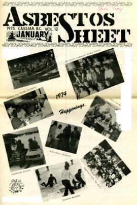 The Asbestos Sheet Jan. 1975