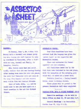 The Asbestos Sheet June 1959