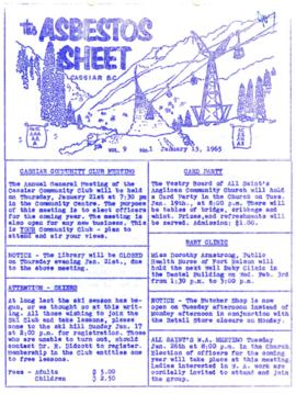 The Asbestos Sheet Jan. 1965