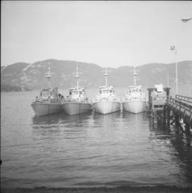 Mine sweepers, Maple Bay Pier