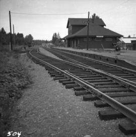 Courtenay terminus of Esquimalt and Nanaimo Railway