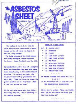 The Asbestos Sheet Oct. 1960