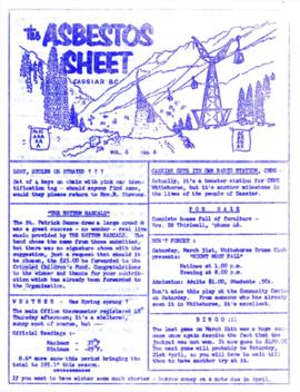 The Asbestos Sheet Mar. 1962