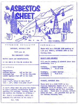 The Asbestos Sheet Nov. 1962