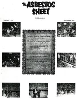The Asbestos Sheet Nov. 1970