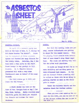 The Asbestos Sheet May 1959