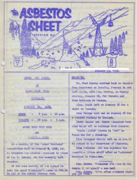 The Asbestos Sheet Jan. 1959