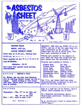 The Asbestos Sheet June 1962