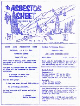 The Asbestos Sheet Mar. 1963