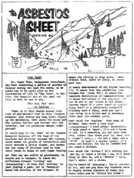 The Asbestos Sheet Mar. 1966