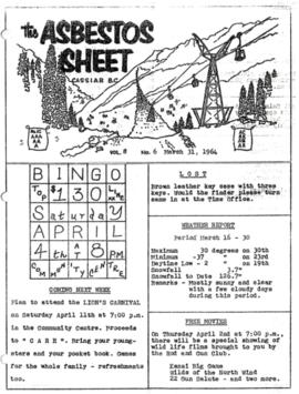 The Asbestos Sheet Mar. 1964