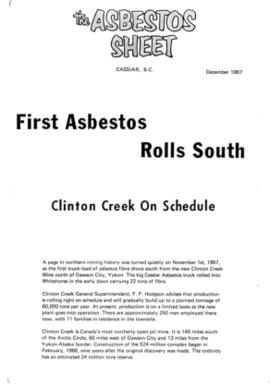The Asbestos Sheet Dec. 1967