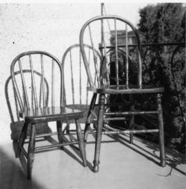 Renovated windsor kitchen chairs