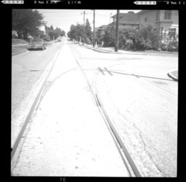 Street car tracks, New Westminster