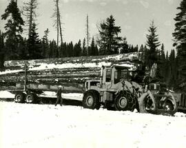 The Pas Lumber Company Crooked River, Mooney Brothers truck and loader