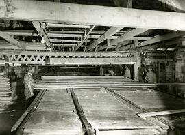 The Pas Lumber Company River Road planer mill interior